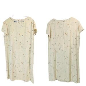 BRYN CONNELLY Women's Linen Blend Shift Dress Wrap Skirt  16